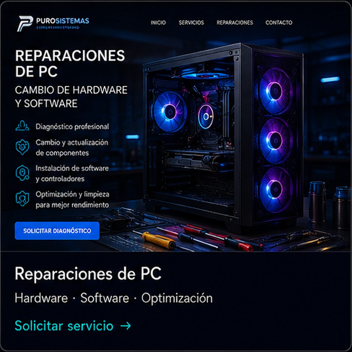 Reparaciones de PC - Hardware y Software
